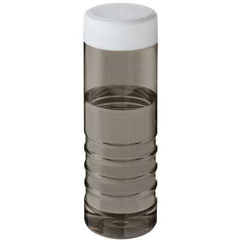 Gourde sport publicitaire 750ml Ocean Plastic H2O Active® Charbon et Blanc